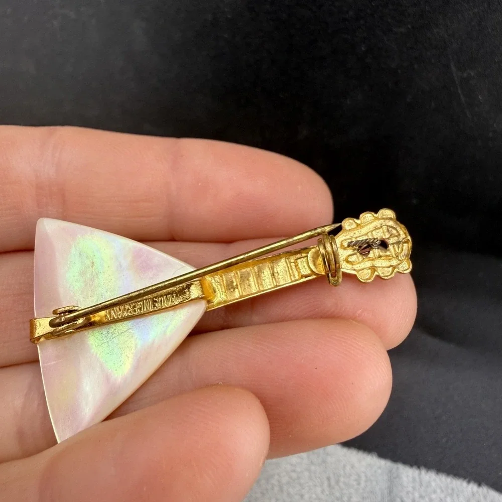 Vintage Mother‎ of Pearl Germany Guitar Balalaika String Instrument
